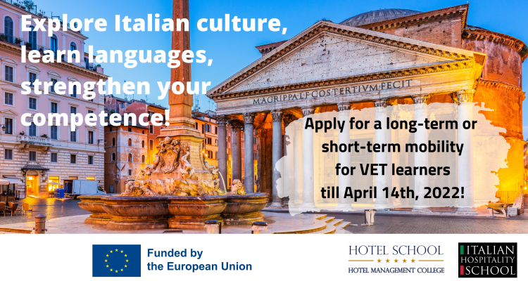 Apply now! Erasmus long-term and short-term mobilities for VET learners