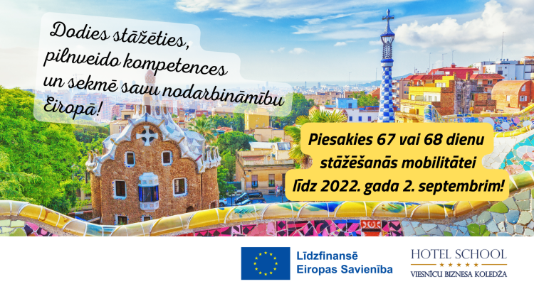 Izsludinam dalībnieku atlasi! Erasmus+ Ilgtermiņa prakses mobilitātes augstākajā izglītībā