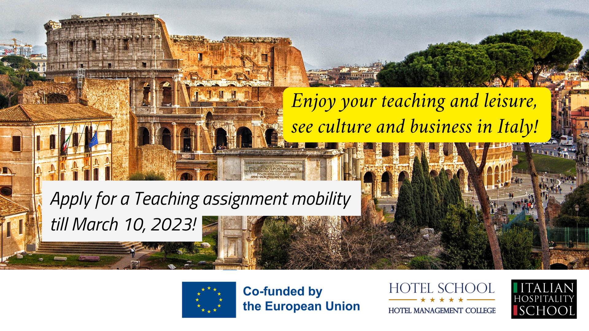 Erasmus Adult Teaching Staff Mobility Call 1 “Teaching or training assignments” (No. 2022-1-LV01-KA121-ADU-000055721)