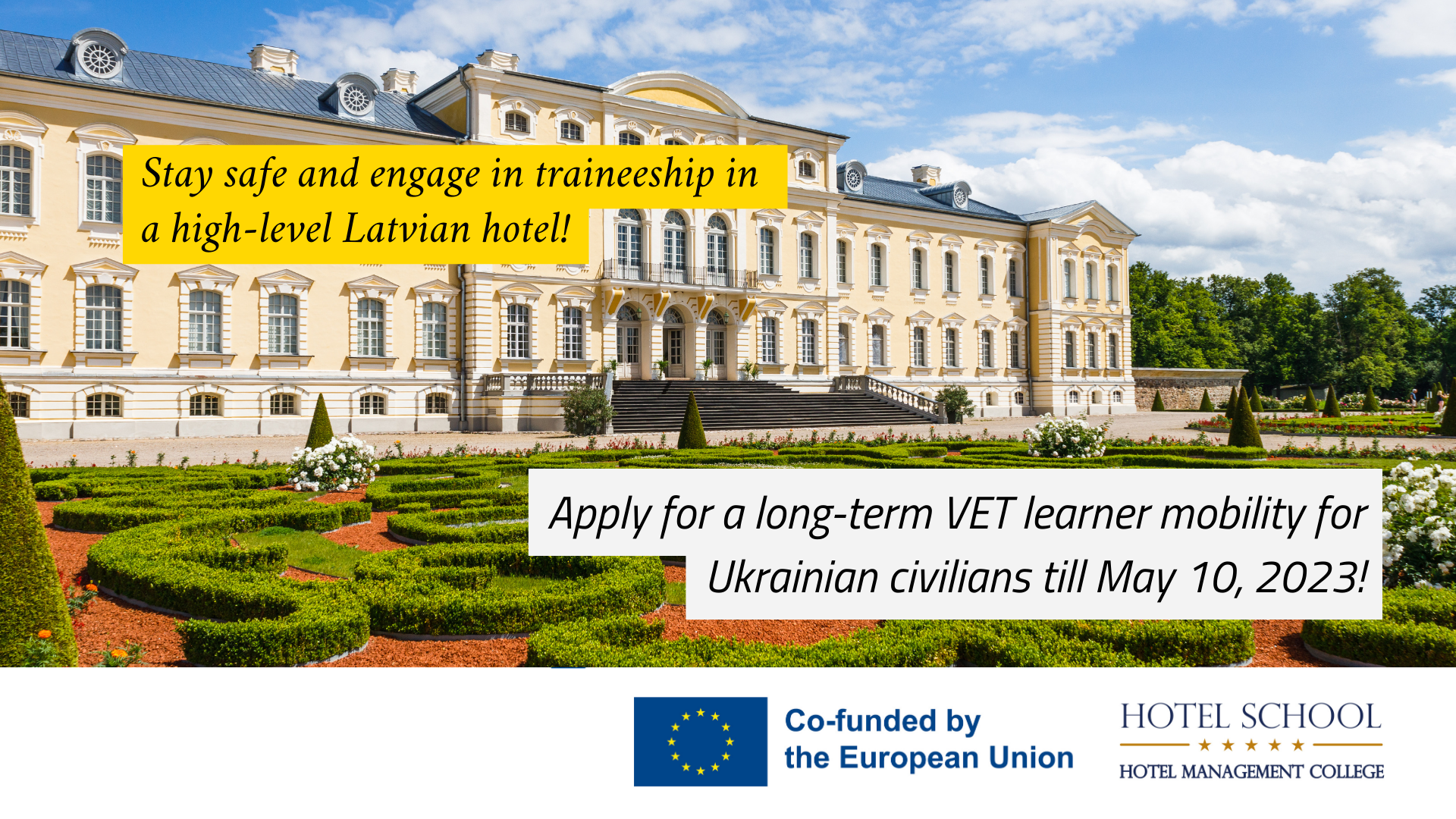 Erasmus VET Individual Learner  Mobility Call 2 (No. 2022-1-LV01-KA121-VET-000055728)