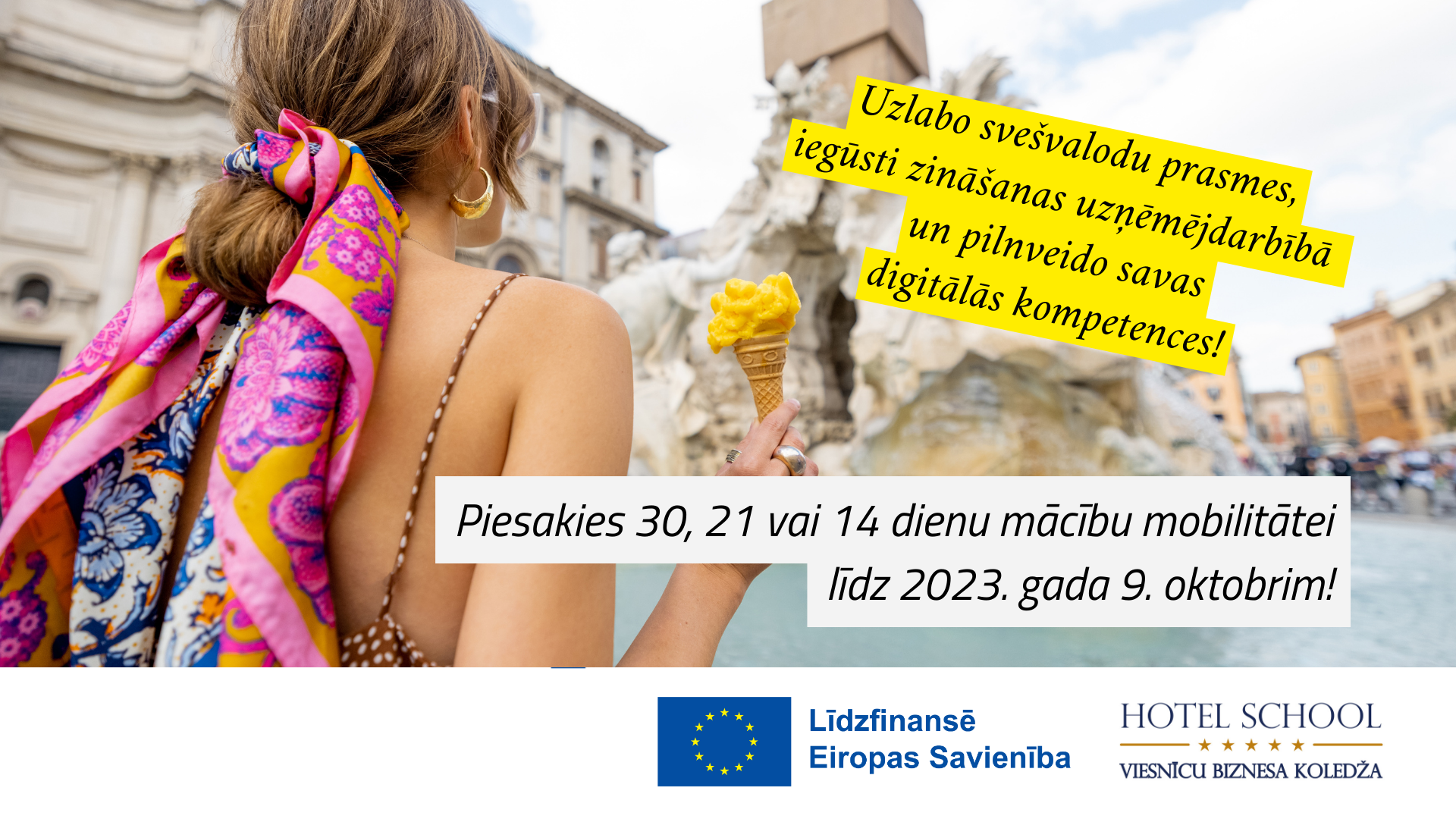 Erasmus Adult Learner Mobility Call 2 “Individual learning mobility of adult learners” (No. 2022-1-LV01-KA121-ADU-000055721)
