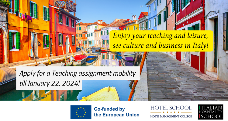 Erasmus Adult Teaching Staff Mobility Call 2: Teaching or training assignments