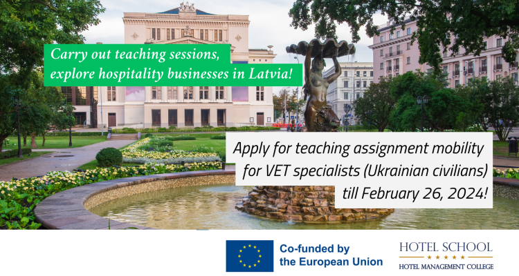 Erasmus VET specialist teaching mobility for Ukrainian civilians Call 3