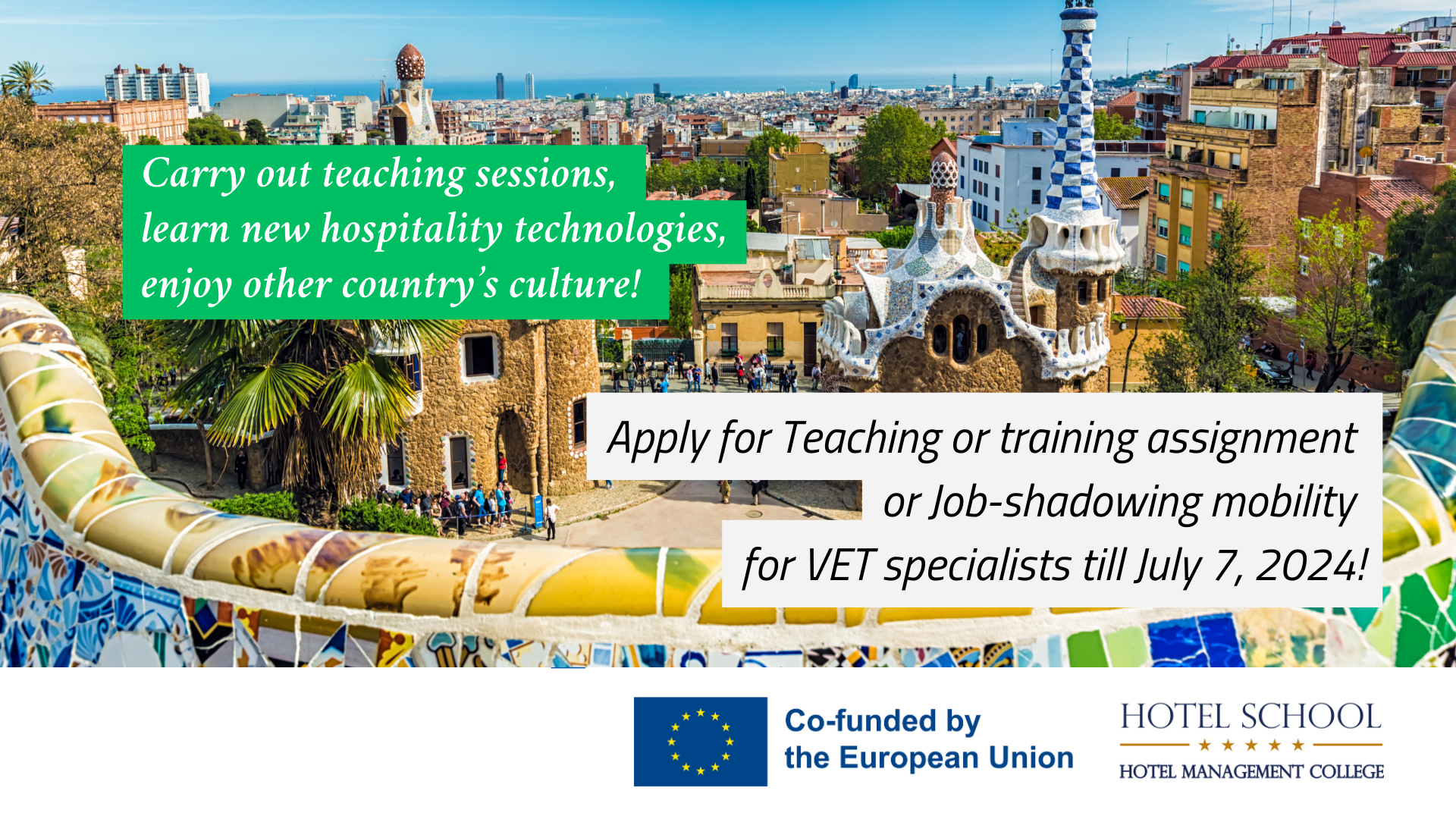 Erasmus VET Specialist Mobility Call 1: Teaching assignments or job shadowing (No. 2023-1-LV01-KA121-VET-000132739)