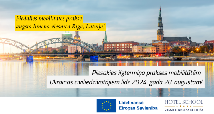 Erasmus+ ilgtermiņa prakses mobilitātes augstākajā izglītībā studentiem no Ukrainas