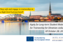 Long-term Student Mobility for Traineeship for Students and Recent Graduates from Ukraine