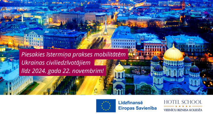 Erasmus+ īstermiņa prakses mobilitātes augstākajā izglītībā studentiem no Ukrainas