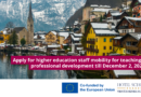 Erasmus higher education staff mobility Call 6 Teaching or professional development