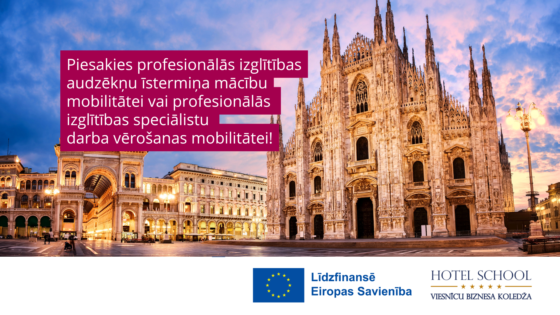 Erasmus VET Learner and Staff Mobility Call-2 (No. 2025-1-LV01-KA121-VET-000313044)