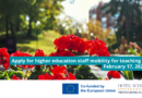 Erasmus higher education staff mobility Call 2 HED project 2025