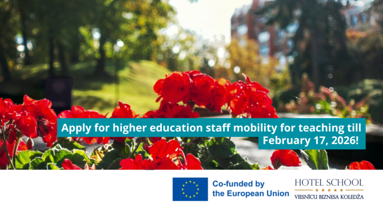 Erasmus higher education staff mobility Call 2, HED project 2025