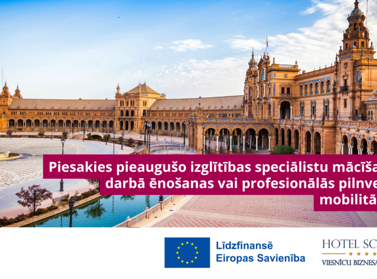 Erasmus pieaugušo izglītības speciālistu mobilitātes: Pieteikšanās līdz 11. maijam