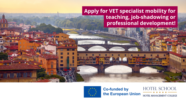 Erasmus VET staff mobility: Apply till May 11, 2026!