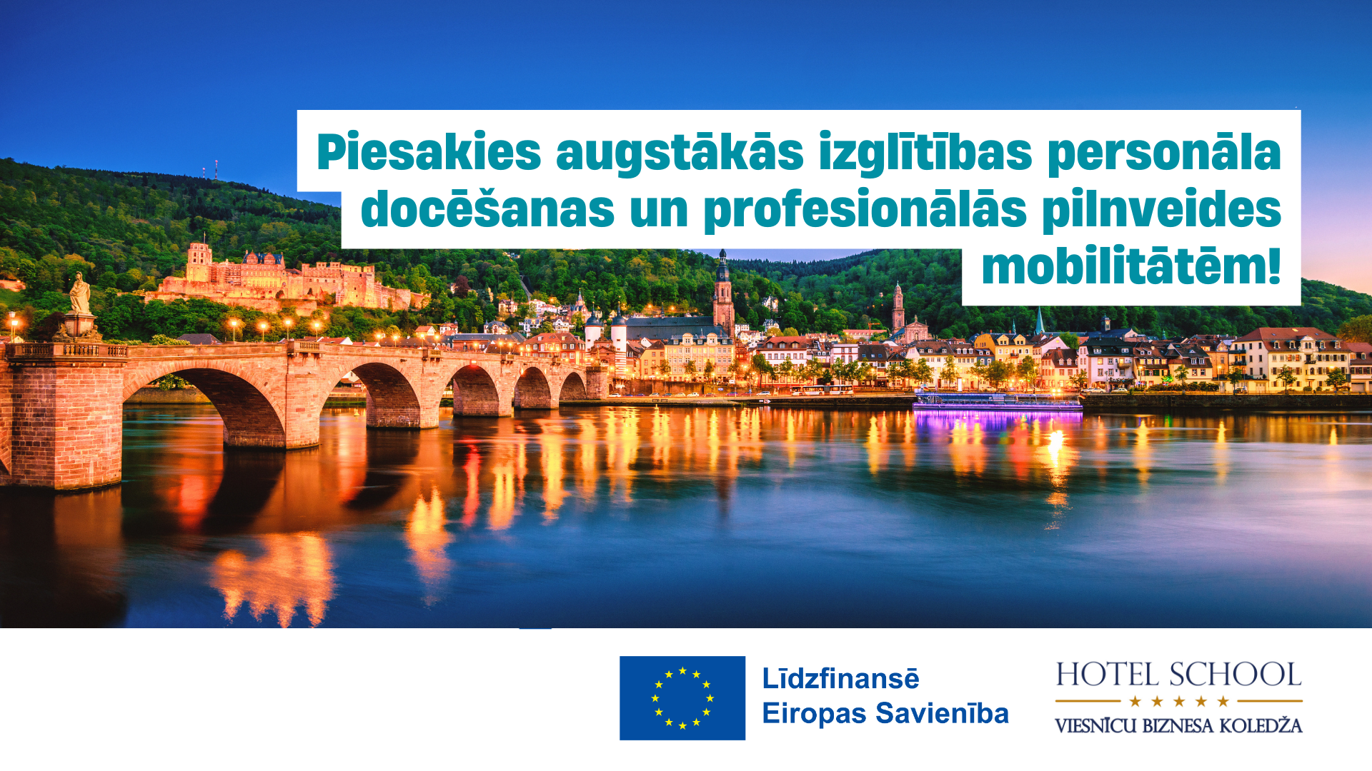 Erasmus higher education staff mobility Call 5 (No. 2025-1-LV01-KA131-HED-000312975)