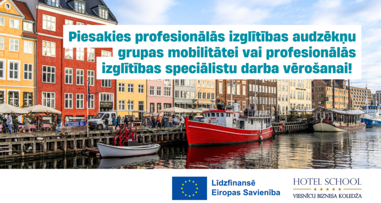 Piesakies Erasmus+ profesionālās izglītības mobilitātēm uz Dāniju!